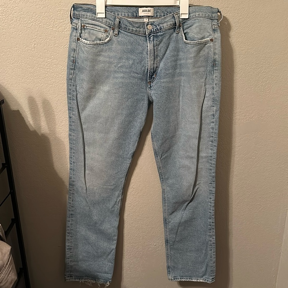 Agolde Lyle Low Rise Slim Fit Rift 34